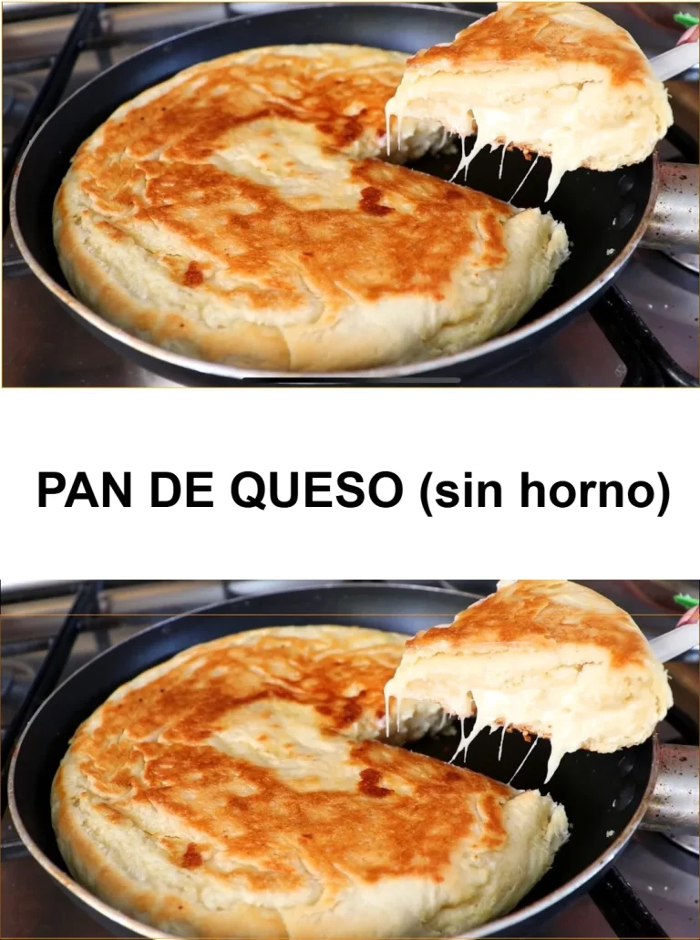 Pan de queso delicioso y fácil de preparar sin horno