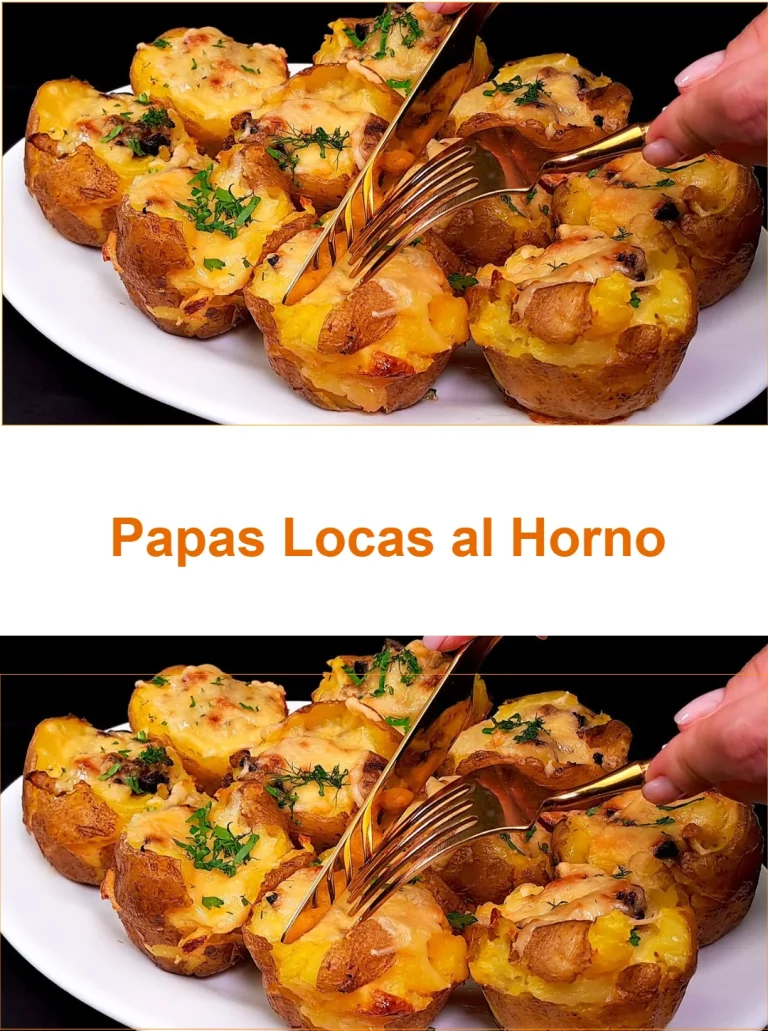 Papas Locas al horno con aderezos y ingredientes frescos
