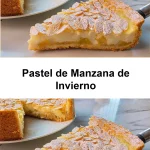 Delicioso pastel de manzana de invierno, ideal para compartir en familia.
