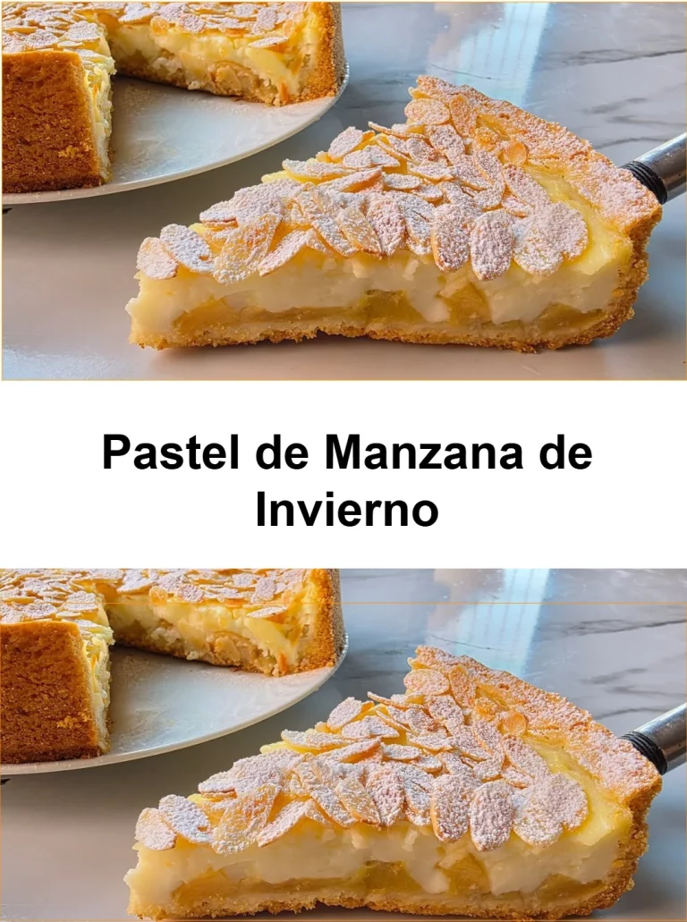 Delicioso pastel de manzana de invierno, ideal para compartir en familia.