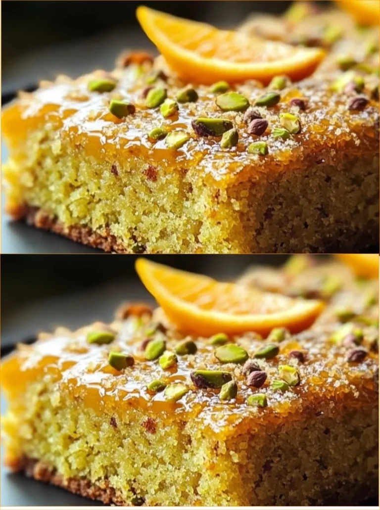 Pastel de Naranja, Pistacho y Almendra Sin Harina, un postre delicioso y saludable