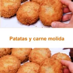 Plato de patatas y carne molida, delicioso y nutritivo, ideal para almuerzos familiares.