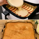 Postre de manzana crujiente cocido en freidora de aire