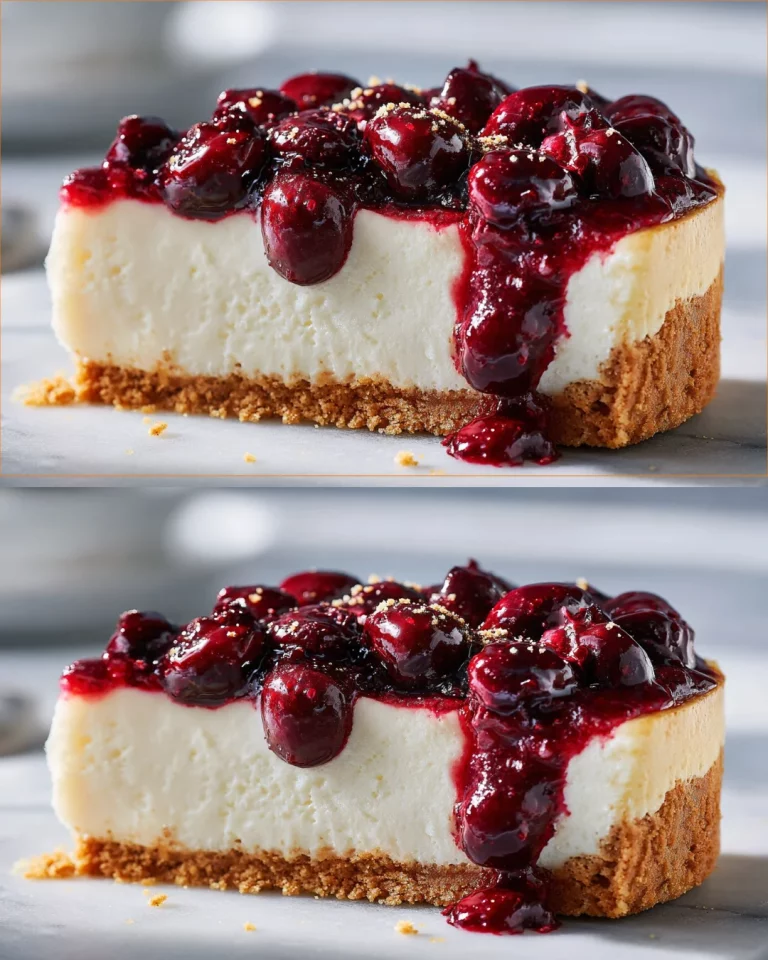 Tarta cremosa de yogur con cobertura de frutos rojos fresca y deliciosa