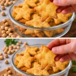 Aperitivo crujiente de garbanzos, snack saludable y sabroso.