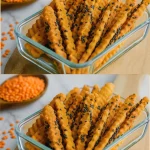 Palitos de lentejas crujientes, aperitivo saludable y fácil de preparar