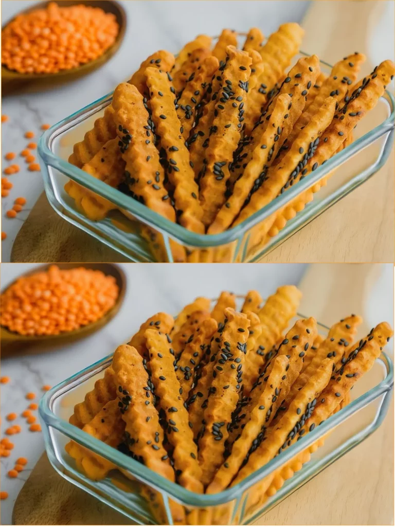 Palitos de lentejas crujientes, aperitivo saludable y fácil de preparar