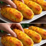 Plato de arroz con papas servido en un plato hondo