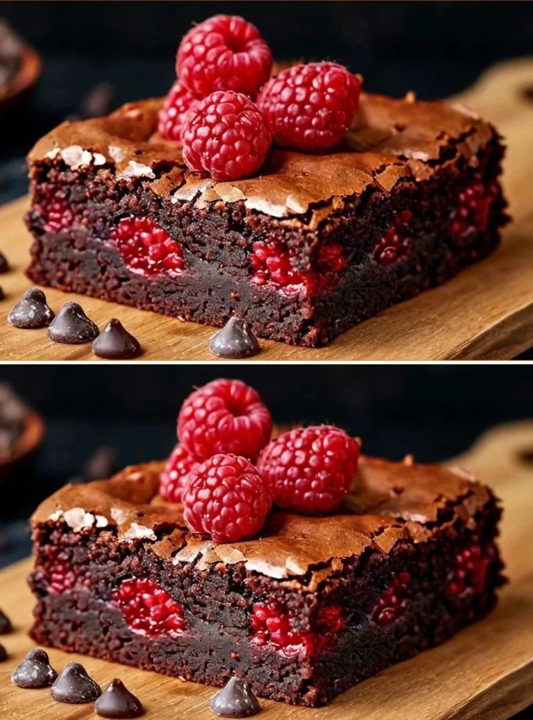 Brownie de chocolate de 3 ingredientes recién horneado y delicioso