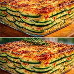 Cazuela de calabacines con vegetales frescos y especias