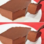 Postre sin hornear de chocolate y plátano en un plato