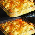 Coliflor al horno con huevo servido en un plato