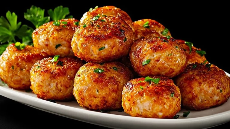 Croquetas de atún recién hechas en un plato