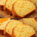 Pastel de naranja sin harina y sin azúcar en un plato decorativo.