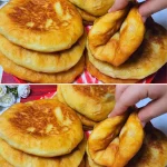 Empanadas de papa y carne recién horneadas en un plato