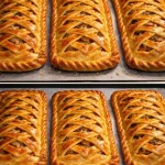 Empanadas de pollo recién horneadas listas para disfrutar