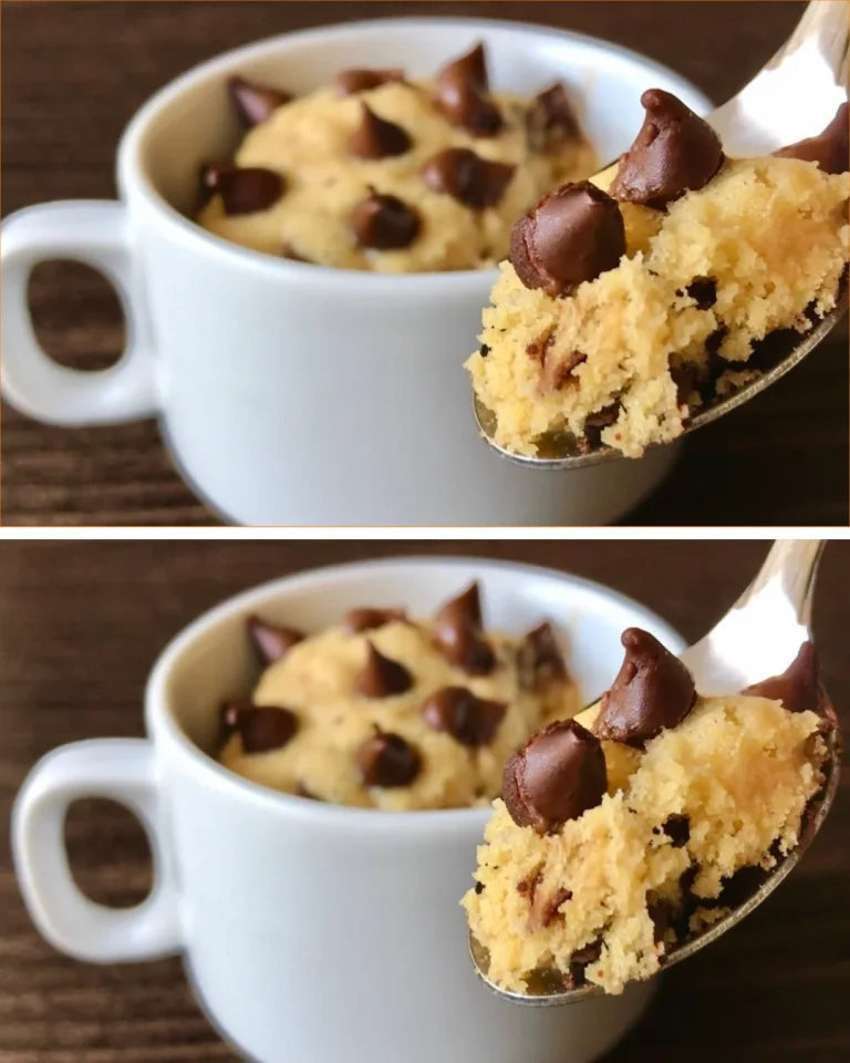 Galleta de microondas lista en un minuto