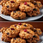 Galletas de avena saludables sin azúcar recién horneadas