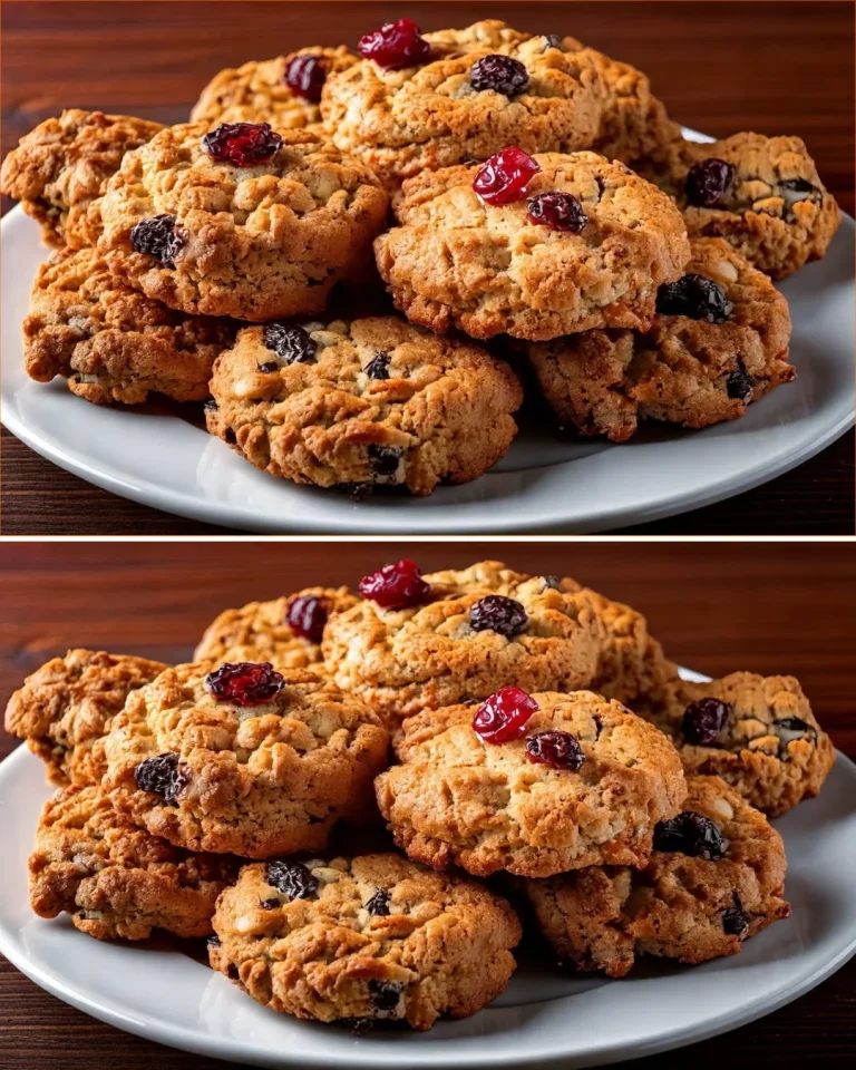 Galletas de avena saludables sin azúcar recién horneadas