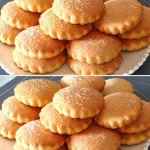 Galletas de leche frescas y crujientes listas para degustar