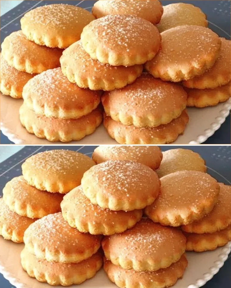 Galletas de leche frescas y crujientes listas para degustar