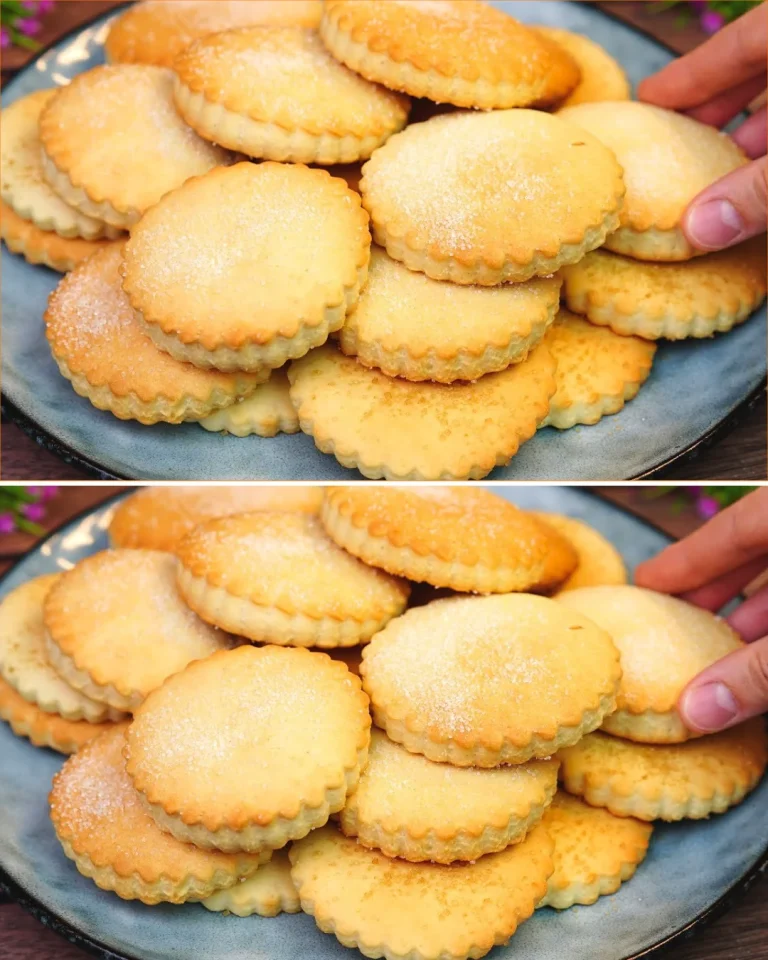 Deliciosas galletas de leche recién horneadas