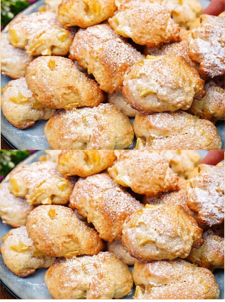 Deliciosas galletas de manzana recién horneadas en 10 minutos