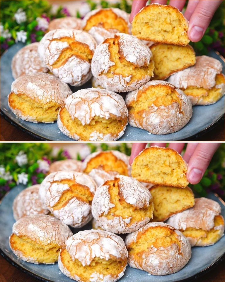Galletas de naranja recién horneadas listas para disfrutar