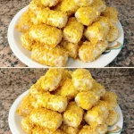 Galletas de queso crujientes y doradas listas para disfrutar