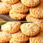 Galletas de un minuto sencillas acompañadas de una taza de té