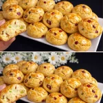Galletas deliciosas recién horneadas en un plato