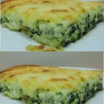 Plato de gratin de espinacas sin crema, saludable y delicioso