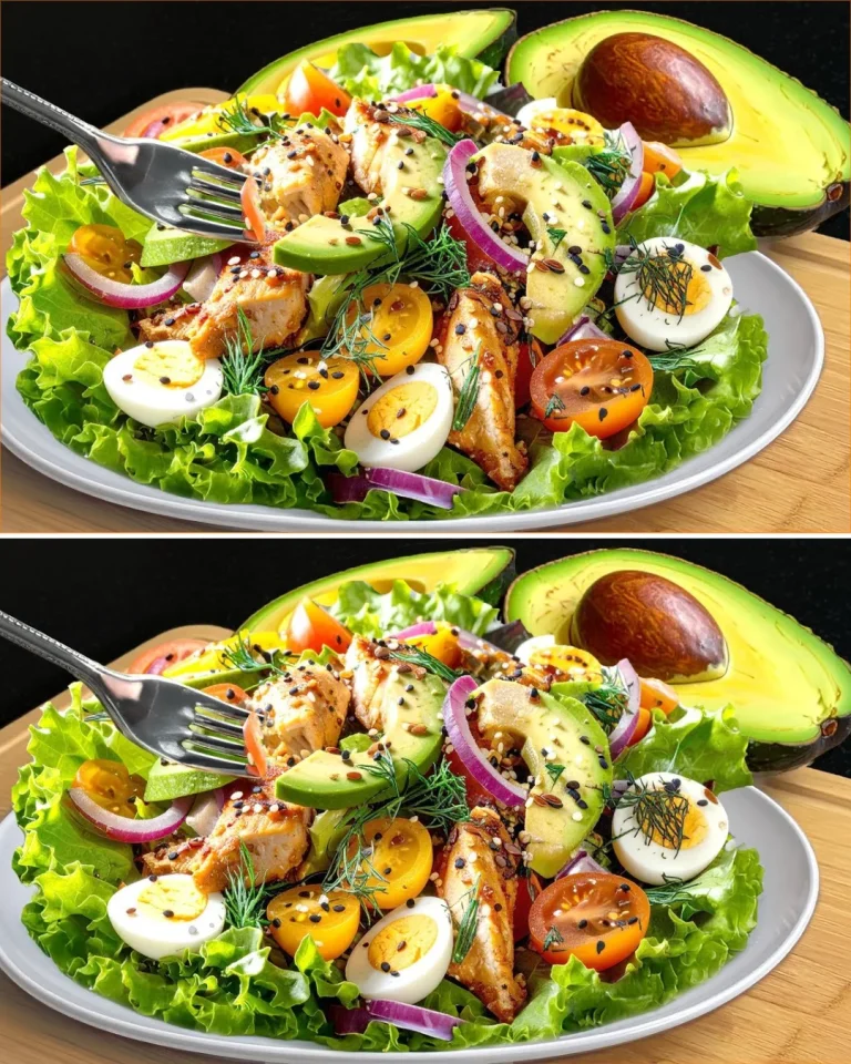 Ensalada de aguacate keto saludable lista en 5 minutos