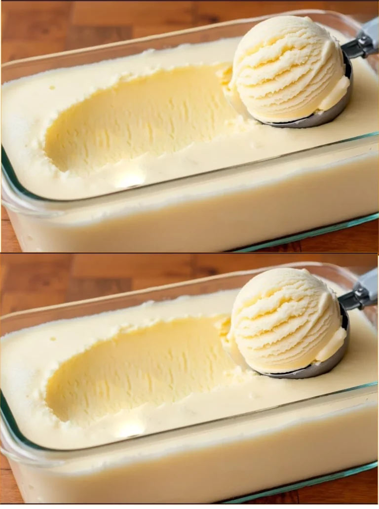 Helado sin crema servido en un bol con frutas frescas y chocolate