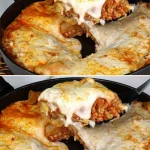 Deliciosa Lasaña de Pollo en Sartén lista para servir.