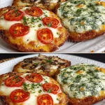 Delicioso pan plano de requesón, mejor que la pizza, servido en una mesa.