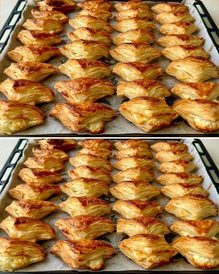 Tarta de pastelería crujiente y en capas con frutas frescas y crema