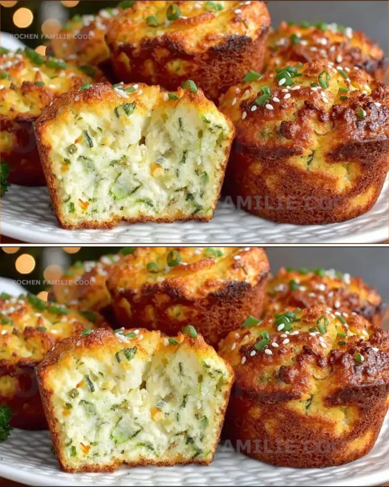 Muffins de queso cottage recién horneados en un plato