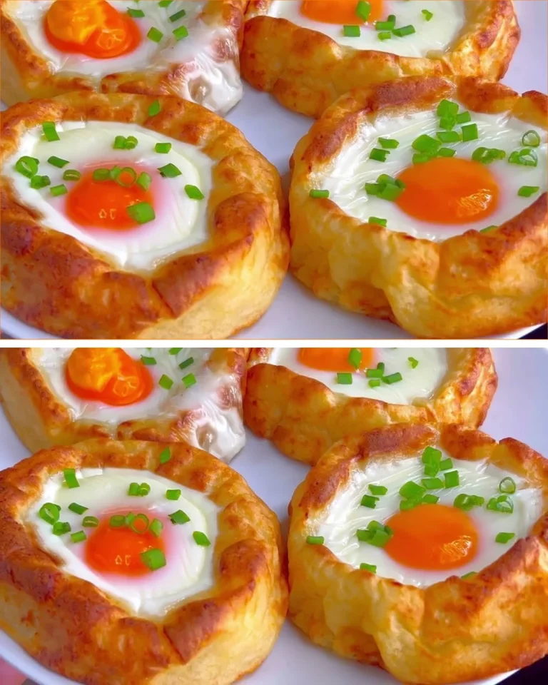 Nidos de Papa y Huevo Sin Harina, receta saludable y fácil de preparar.