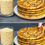 Pan de proteína esponjoso recién horneado con ingredientes saludables.