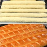 Receta de pan delicioso recién horneado y dorado