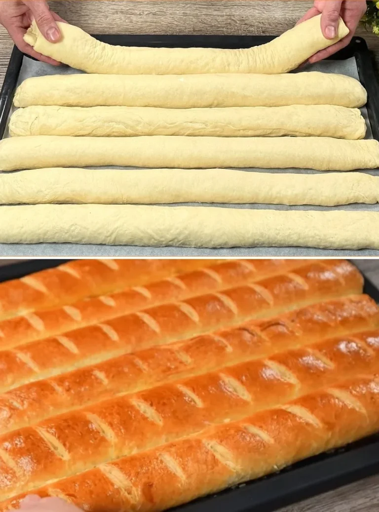 Receta de pan delicioso recién horneado y dorado