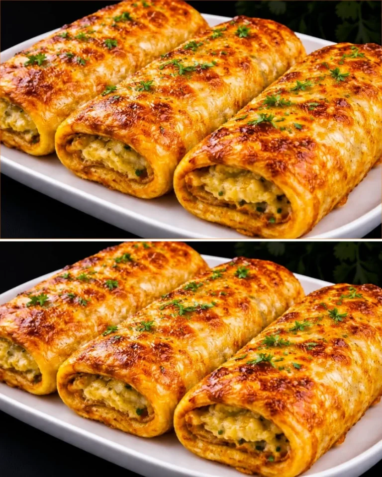 Plato de Pancakes de Papa con Pollo, una deliciosa receta casera