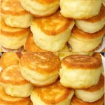 Panqueques de requesón sin harina en un plato delicioso y saludable