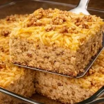 Pastel de Avena, Manzana y Plátano recién horneado con frutas frescas.