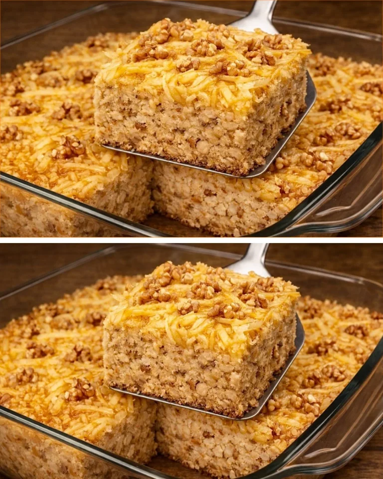 Pastel de avena con manzana y plátano, una opción saludable y deliciosa