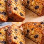 Pastel de avena, manzana y zanahorias en un plato, decorado con frutos secos.