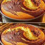 Delicioso pastel de chocolate decorado con crema y fresas.