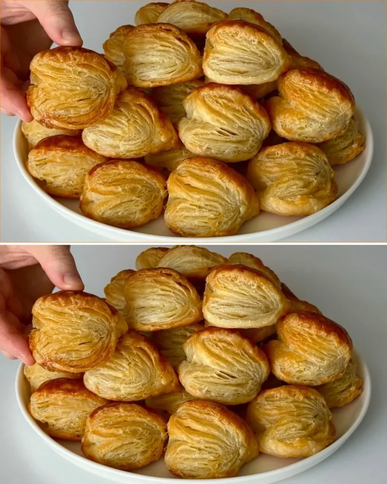 Pastel de Hojaldre de Papa y Yogur recién horneado y delicioso