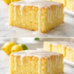 Delicioso pastel de limón decorado con rodajas de limón